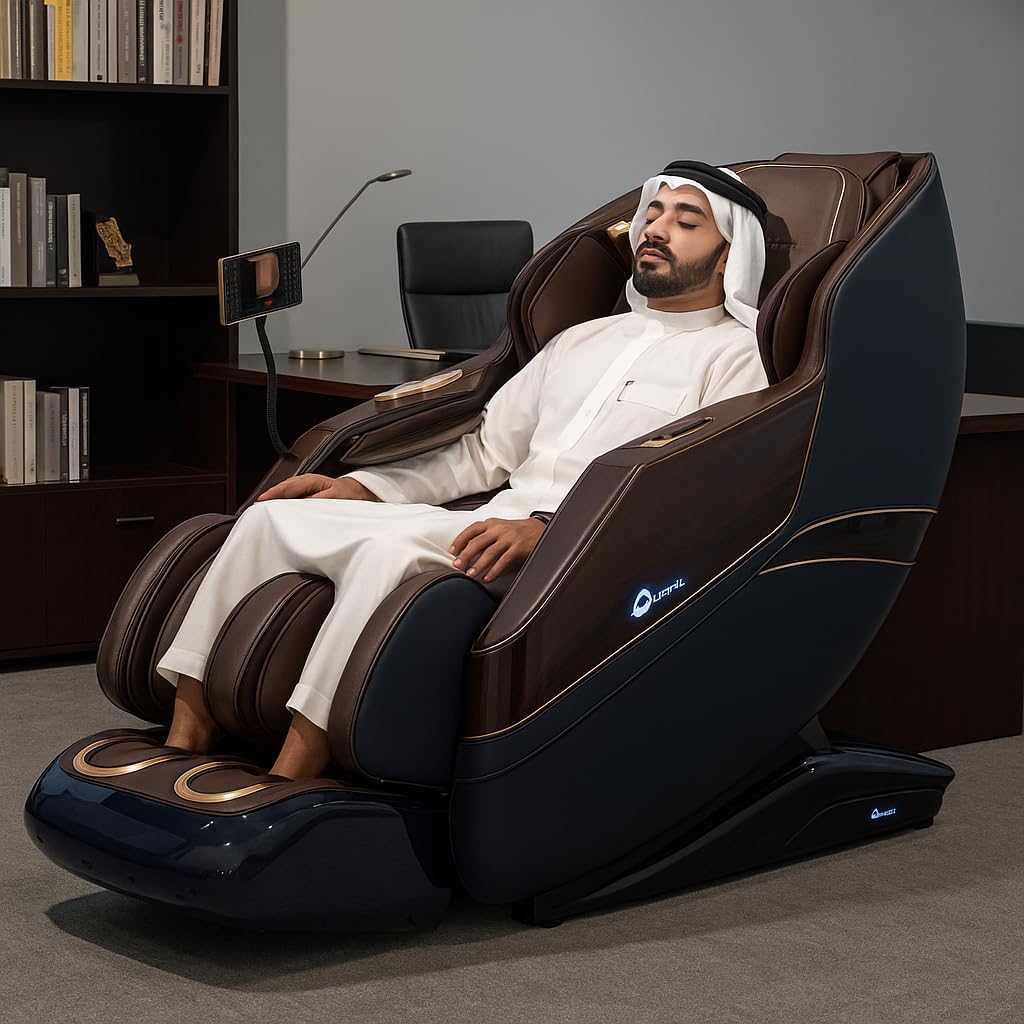 OZONE 4D Royal Vintage Full Body Massage Chair OZ-7 [BROWN]