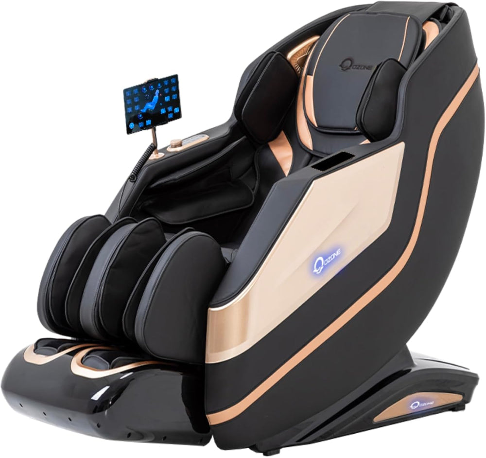 OZONE 4D Royal Vintage Full Body Massage Chair OZ-7 [BLACK & GOLD]