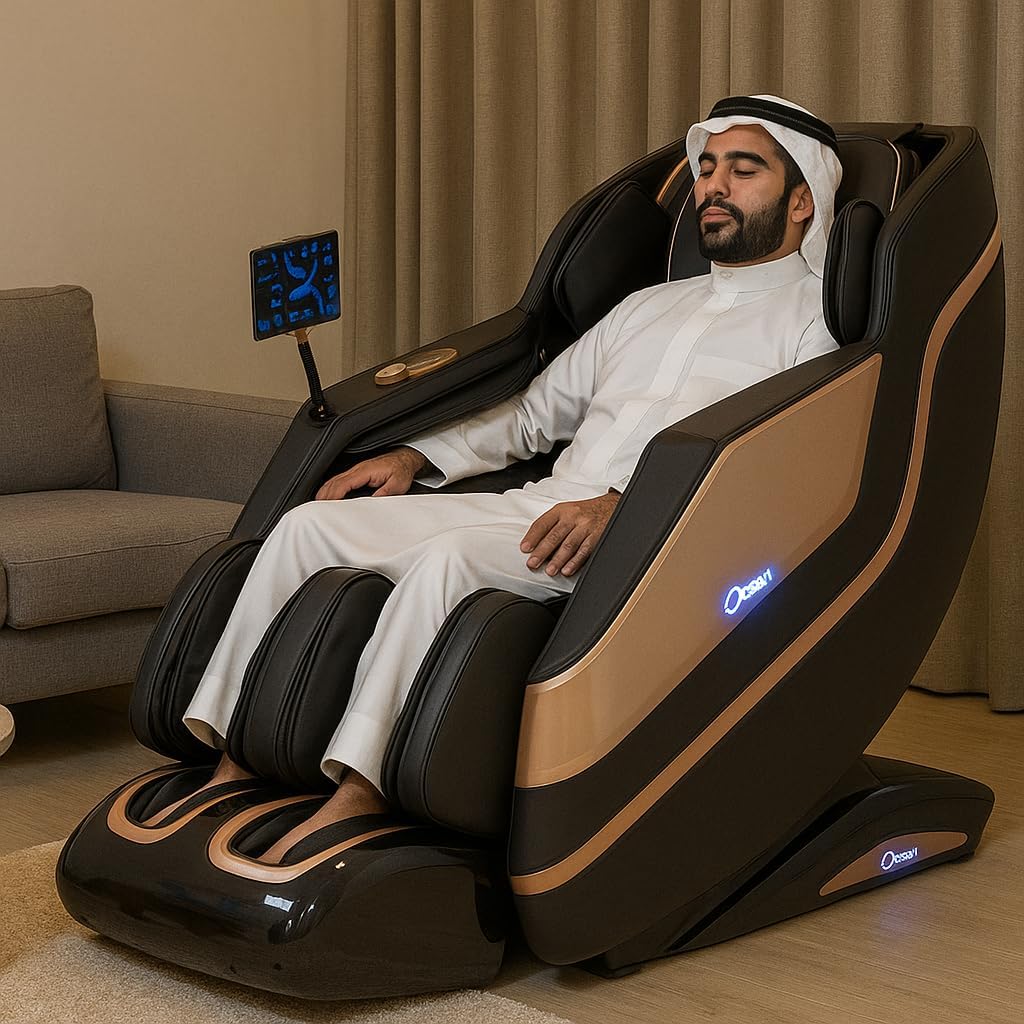OZONE 4D Royal Vintage Full Body Massage Chair OZ-7 [BLACK & GOLD]
