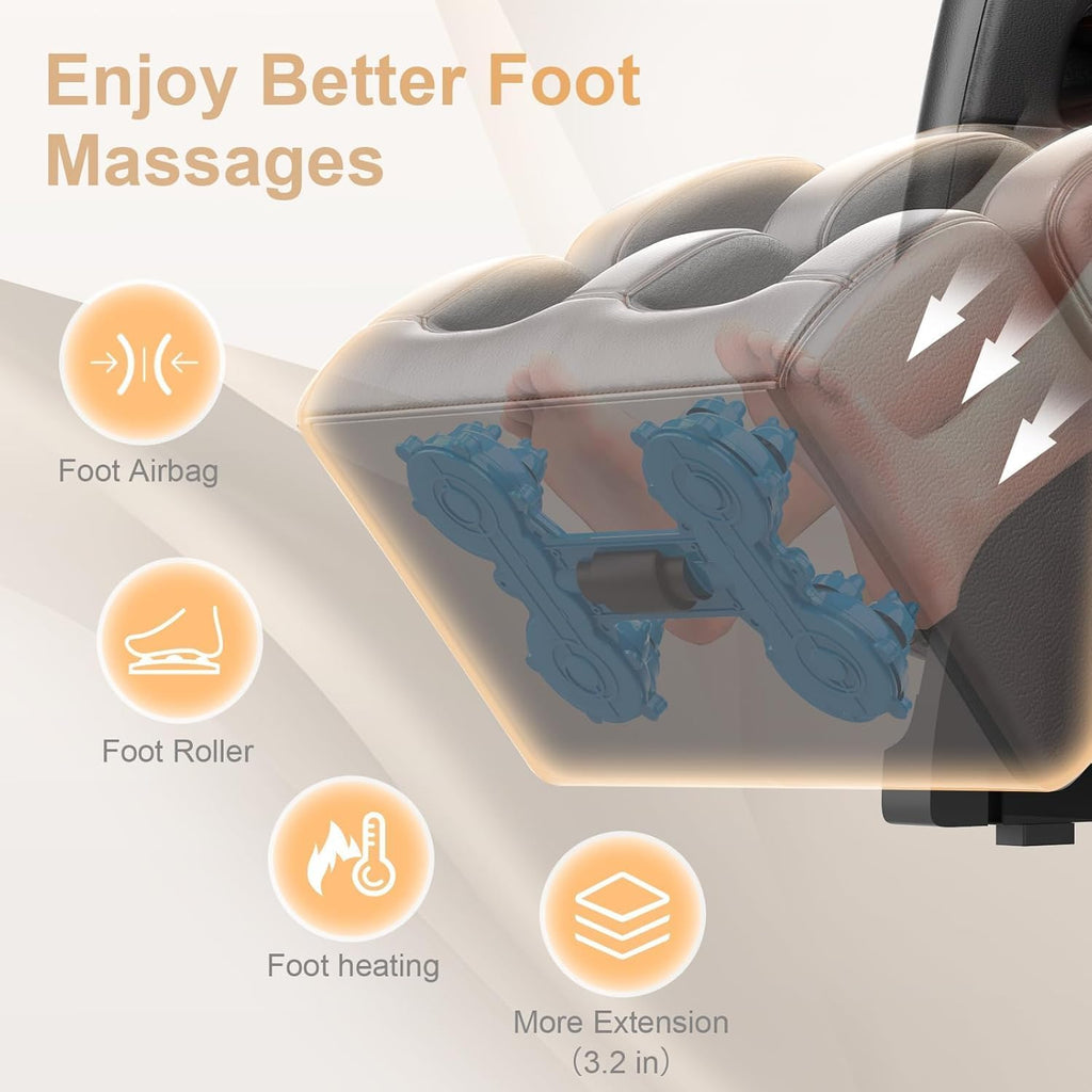 OZONE (5 Years Warranty) 4D Iyasu Full Body Massage Chair OZ-3 [WHITE]